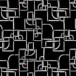 Black w White Lines, Multi Squares, Maze