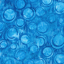 Bright Blue w Full Moon Circles Bubble Blues