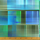 Digital Plaid Teals & Greens Jewel Tones