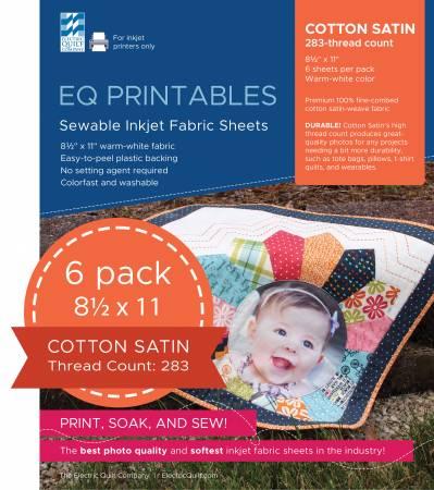EQ Printables Satin Inkjet Fabric Sheets