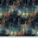 Black teal rust & tan pixel texture