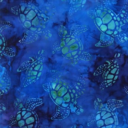 Blue w turquoise Turtles Pacif