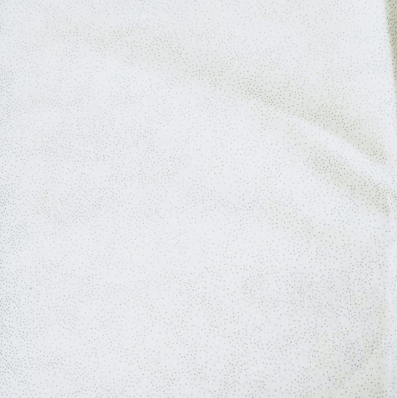 White w silver metallic pin dots