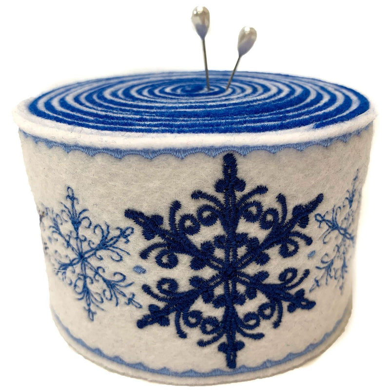 Felt Pincushion Snowflakes