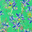 Bright Dark Mint Green w Iris