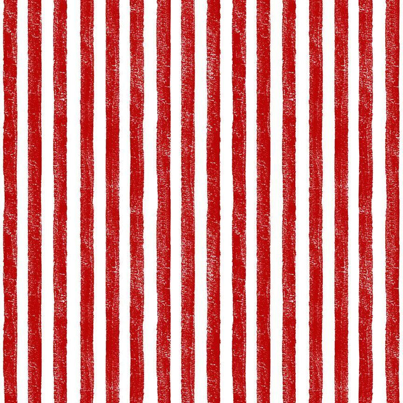 Red & White Stripe 3/8" wide