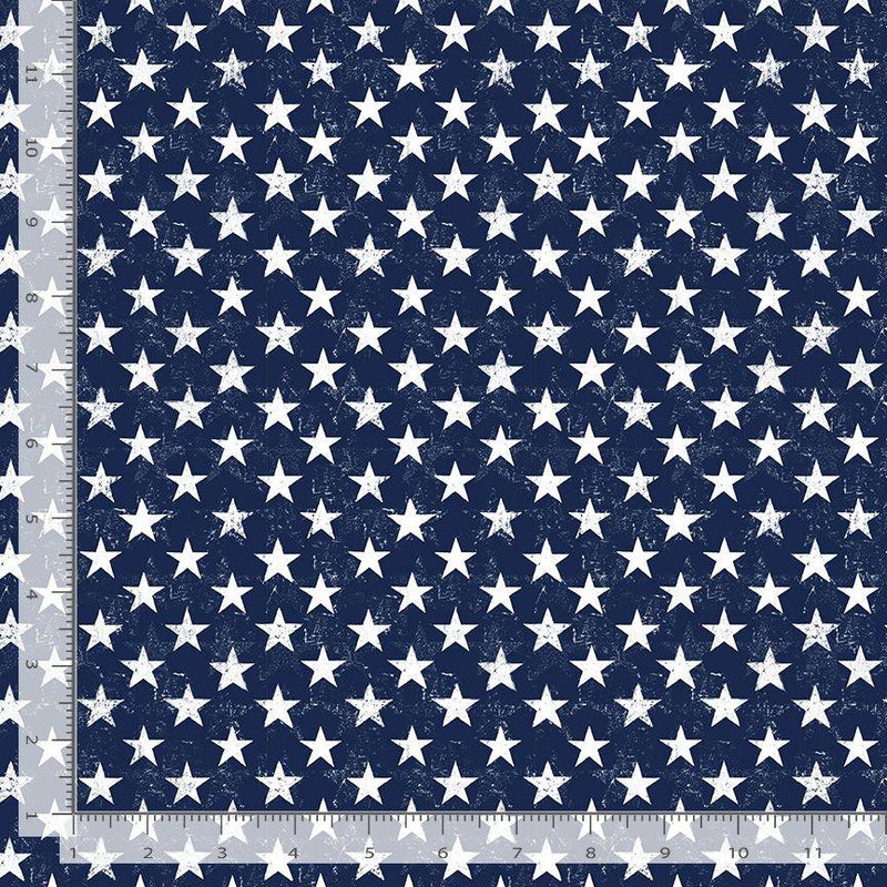 Navy Blue w White Stars