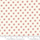 Red Bursting Stars on Cream