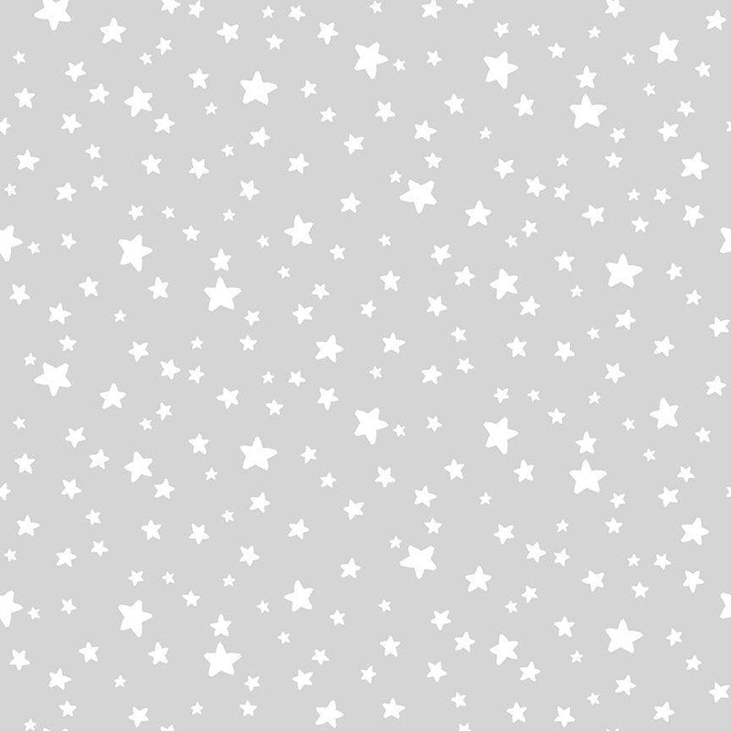 Flannel Gray w White Stars Mini