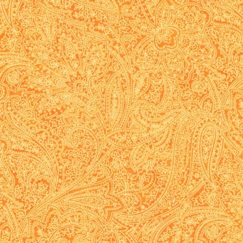 Flannel Paisley Orange