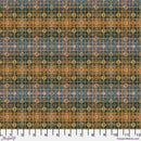 Grid w Circles Striped Background Orange, Green & Blue w Peach