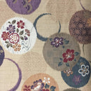 Tan with multi colored circles