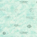 Light Turquoise w Script & Post Marks