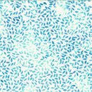 Mini Blue & Teal Leaves on Light blue