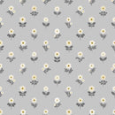 Mini White Daisies on Gray