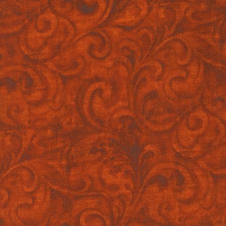 Orange with rust swirls Jinny Beyer Palette