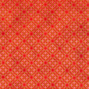 Red & Pink w Gold Geometric Tiles, Metallic