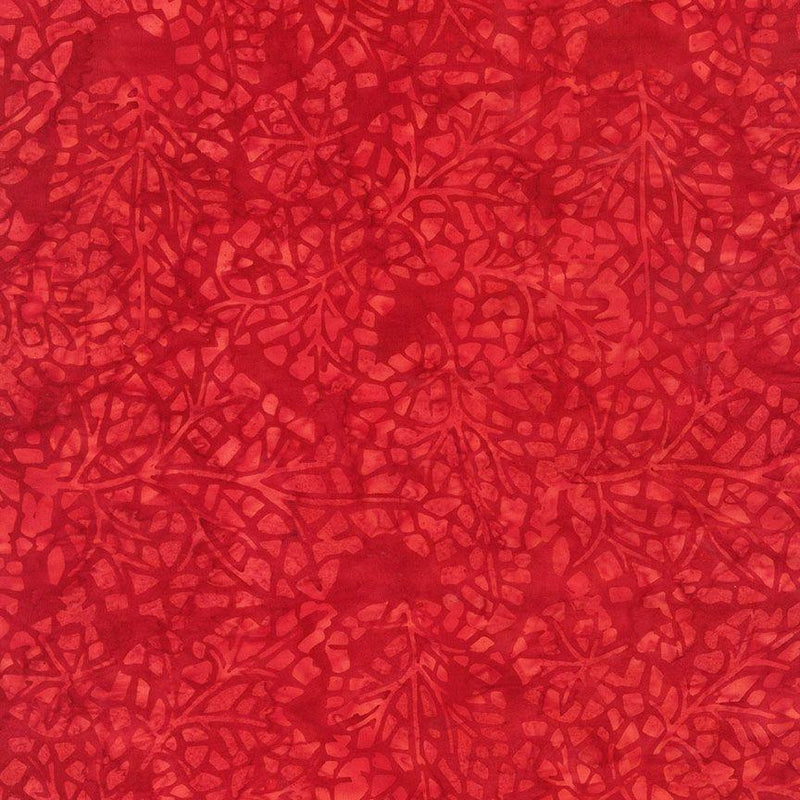 Red w Crackle Leaf Pattern Blender