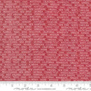 Red w White Words Listing States of USA, Stripe