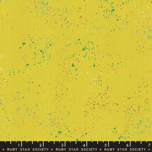 Speckled Metallic Citron Green Ruby Star Society
