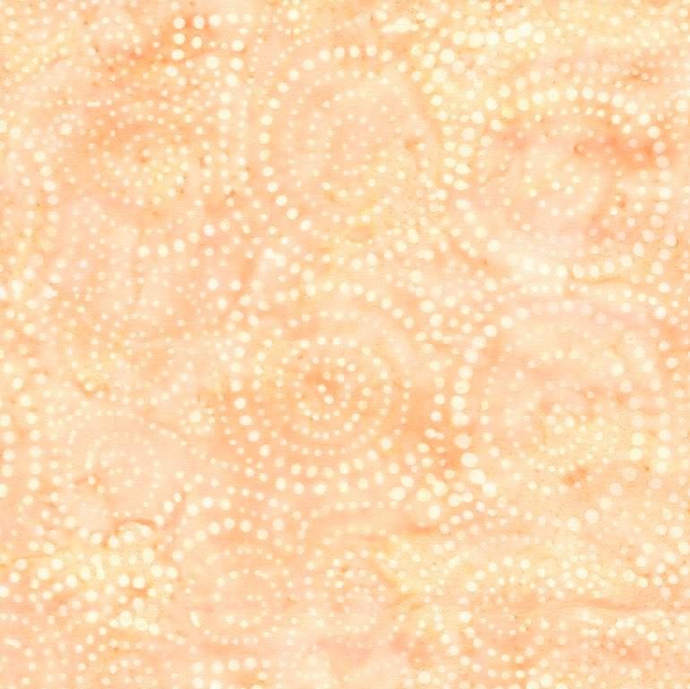 Tonga Peach Dots Burst Batik