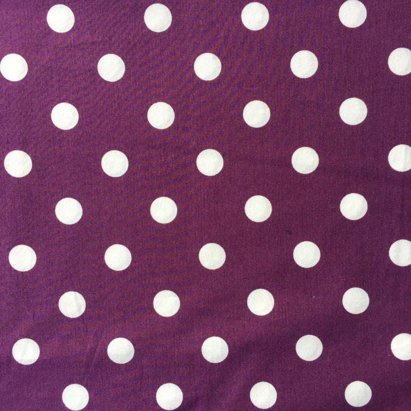 Kokka White Dots on Purple