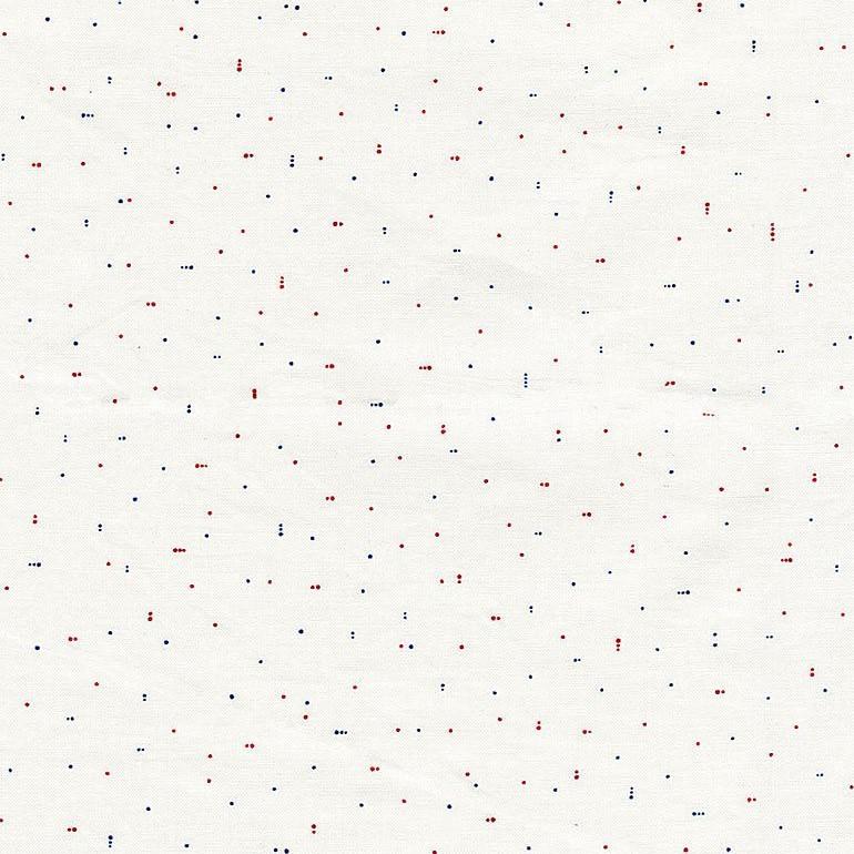 White w Red, White Blue Specks USA
