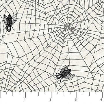 White w Gray Spider Web & FlyWicked White